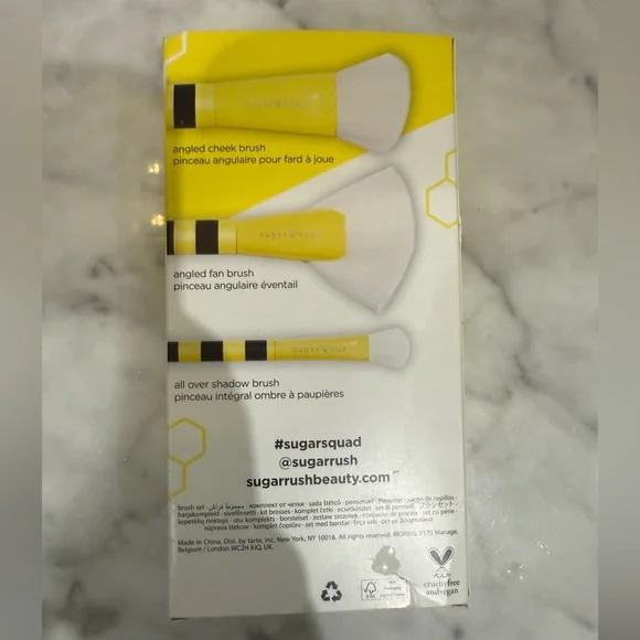 tarte Sugar Rush Fly Squad Brush Set - Yellow and Black - Picture 2 of 3